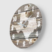 私の素朴ハートはTexsに属している ラージ壁時計 (傾斜)