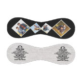 私の素朴パパへカスタムの4つの写真の父の日 野球ボール (パネル)