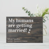 私の素朴人間結婚は、結婚している犬を得ている セーブザデート (スタンド正面)