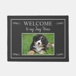 私の素朴小さな家へようこそ写真家名 ドアマット