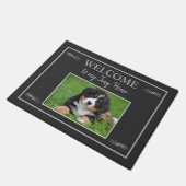 私の素朴小さな家へようこそ写真家名 ドアマット (アングル)