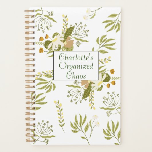 私の組織的なカオスパーソナライズされた プランナー手帳 (正面)