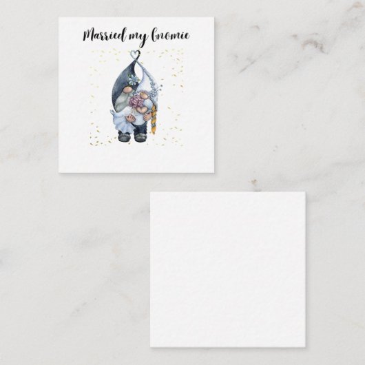 私の結婚したグノミ ノートカード (正面/裏面)