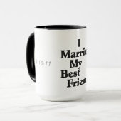 私の結婚した友最高の人のマググ マグカップ (正面左)