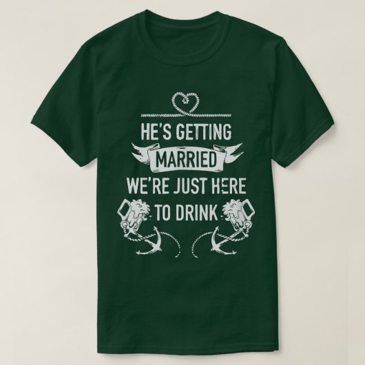 私の結婚を祝って！おもしろい花婿のバチェラー Tシャツ (デザイン正面)