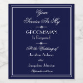 私の結婚グロムスマンのプロポーザルにエレガントなる ワインラベル (シングルラベル)