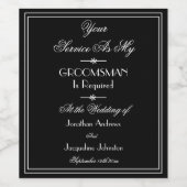 私の結婚グロムスマンの提案にクラシックなる ワインラベル (シングルラベル)