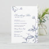 私の結婚前のお祝いで青いもの 招待状 (スタンド正面)