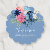 私の結婚前のお祝いの席で青いものを… ブライダルシャワーのプチギフト フェイバータグ (裏面)