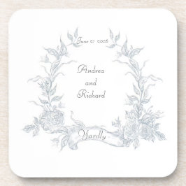 私の結婚庭のプラスチック結婚のコースターの好意 コースター