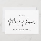 私の結婚式での最高の女友達へ - シンプルでおしゃれなウェディングスタイル 招待状 (正面)