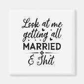 私の結婚式での花嫁姿を見て マグネット (正面)