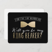 私の結婚式で指輪を運んで来る人ですか。 |の花婿の付添人 招待状 (正面/裏面)