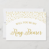 私の結婚式で指輪を運んで来る人の結婚式の提案カードです 招待状 (正面)