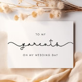 私の結婚式のデイカードで両親にカワイイ 招待状