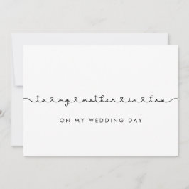 私の結婚式のデイカードで私の義理の母に可愛い 招待状