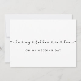 私の結婚式のデイカードで私の義理の父にかわいい 招待状