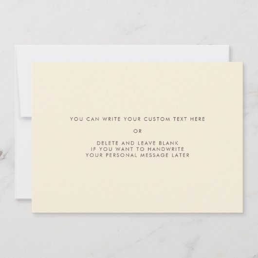 私の結婚式のデイカードで義理の母にレトロ 招待状 (裏面)