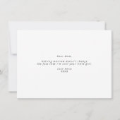 私の結婚式のデイカードにママありがとう 招待状 (裏面)