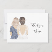 私の結婚式のデイカードにママありがとう 招待状 (正面)