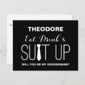 私の結婚式の仲人になってくれる? | 仲人たち 招待状 (正面/裏面)