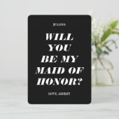 私の結婚式の仲人になってくれる?(現代風) 招待状 (スタンド正面)