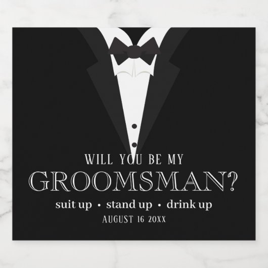 私の結婚式の仲人を頼みたいんだけど、やってくれる？ ビールラベル (シングルラベル)