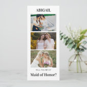 私の結婚式の伴娘になってくれますか？ プロポーズカード 招待状 (スタンド正面)