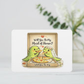 私の結婚式の伴娘になってくれる？ 結婚式の提案メッセージ 招待状 (スタンド正面)