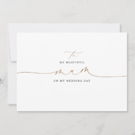 私の結婚式の日に母にエレガント