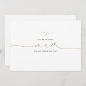 私の結婚式の日に母にエレガント (正面/裏面)