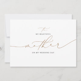 私の結婚式の日に母にエレガント