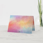 私の結婚式の日に母へ　折り紙のような上品なカード カード (裏面)