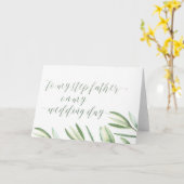 私の結婚式の日に私のステップ父に緑 カード (黄色い花)