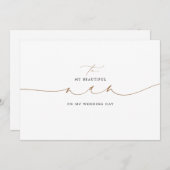 私の結婚式の日に私のナンにエレガント (正面/裏面)