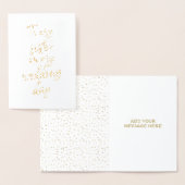 私の結婚式の日に私の妹に金箔 箔カード (ディスプレー)