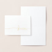 私の結婚式の日に私の新郎に可愛いメッセージ 箔カード (ディスプレー)