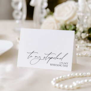 「私の結婚式の日に義父へ」メッセージカード サンキューカード