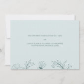 私の結婚式の日のカードで私のメイド・オブ・オーナー(花嫁付き添い人)にフローラ 招待状 (裏面)