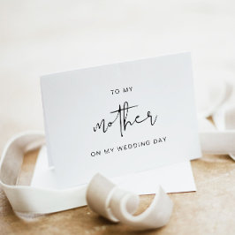 私の結婚式の日のカードで私の母にアデラ サンキューカード