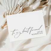 「私の結婚式の最高の日に私の友人に」メッセージカード