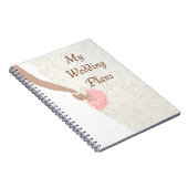 私の結婚式は計画しますノート(オウム)を ノートブック (右側)