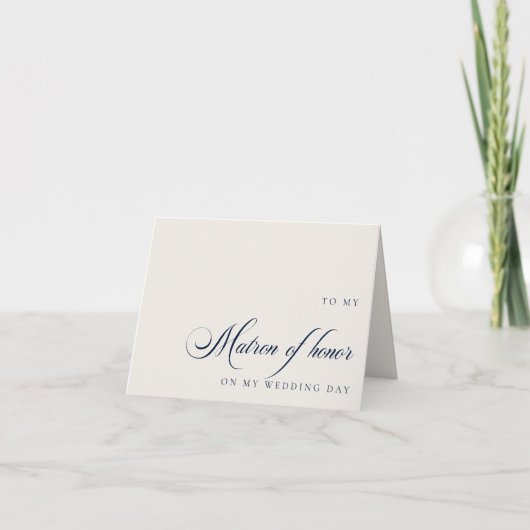 私の結婚式当日にマドンナへ メッセージカード サンキューカード (正面)