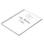 "私の結婚式"はノートに注意します ノートブック (左側)