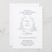 私の結婚式 ガーデン フラット 結婚式 招待状 (正面/裏面)