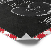 私の結婚式 BBQ パーティー スイート トリート 婚約パーティー サイン (角)