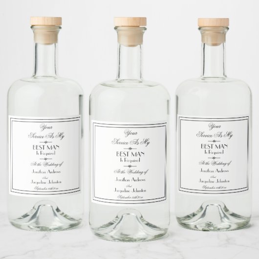 私の結婚花婿介添人の提案 リキュールボトルラベル (ボトル)