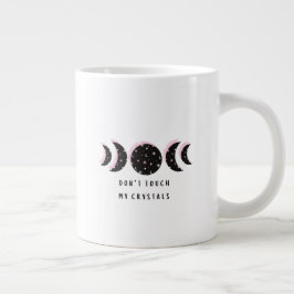 私の結晶をtouchしない大きなマグカップ ジャンボコーヒーマグカップ