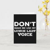 私の給食のおばさんボイスを使わせないで 面白い母の日 カード (黄色い花)