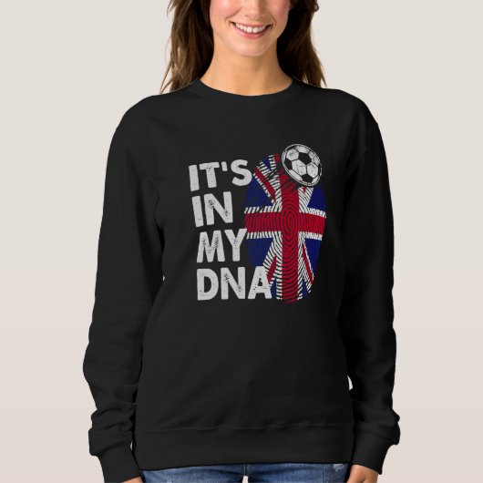 私の統一されたDnaのイギリス国旗チームのイギリス王国 スウェットシャツ (正面)